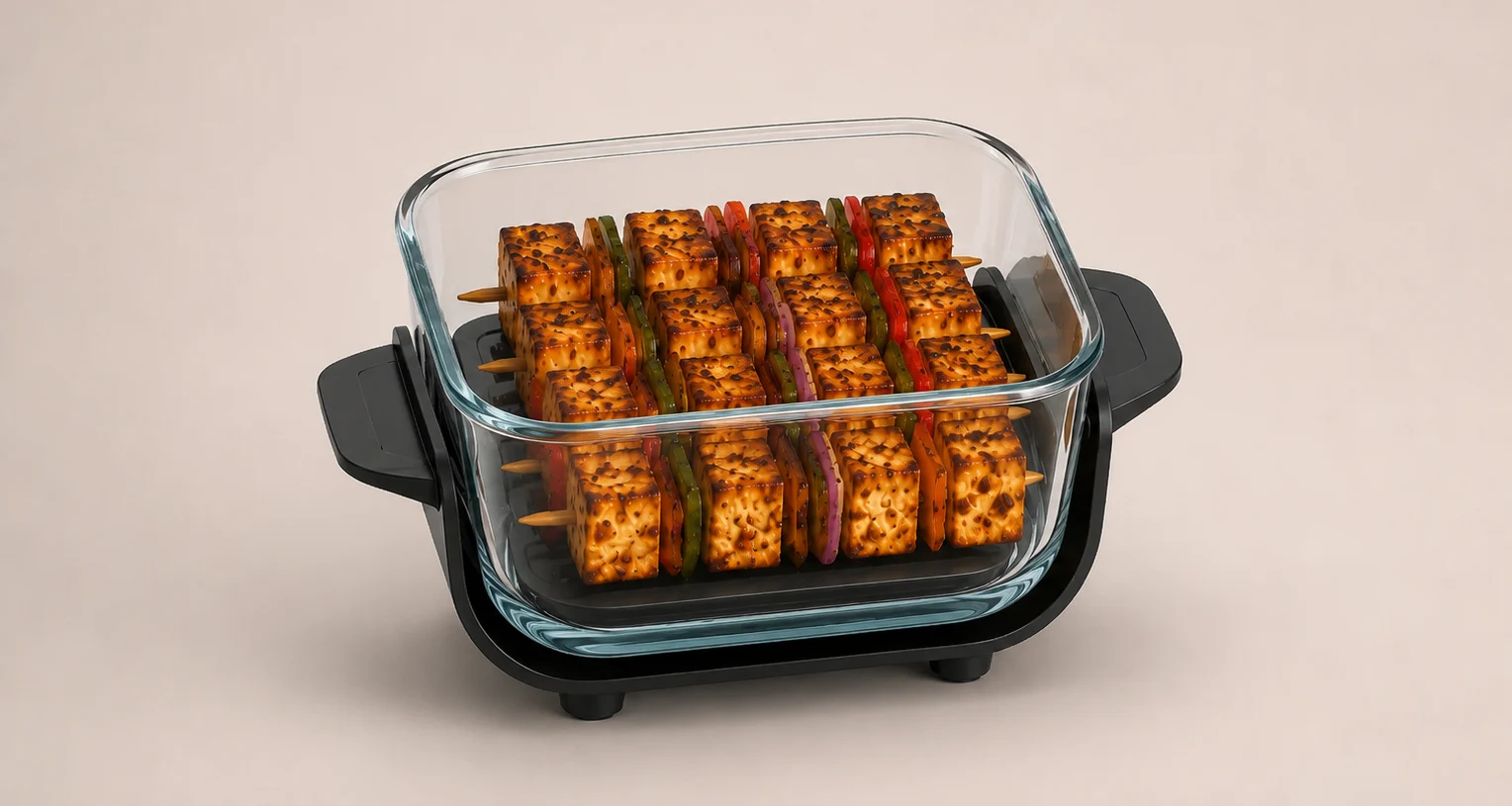 Rymac 1350 Watts No telfon air fryer with panner tikka