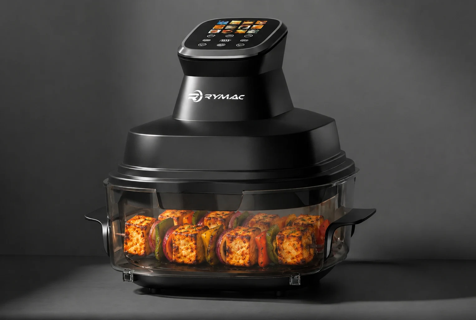 Rymac 1350 Watts glass air fryer Paneer Tikka