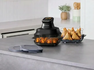 RYMAC-air-fryer-image-2 Rymac Glass Air Fryer with Two Glass Baskets (2.5 Liters and 4 Liters ) with Lid