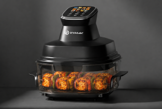 RYMAC CrispAir Pro 4-in-1 Glass Air Fryer (1350W, 6A Plug, Indian Standard) (Copy)