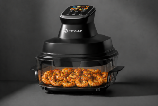 RYMAC CrispAir Pro 4-in-1 Glass Air Fryer (1350W, 6A Plug, Indian Standard) (Copy)
